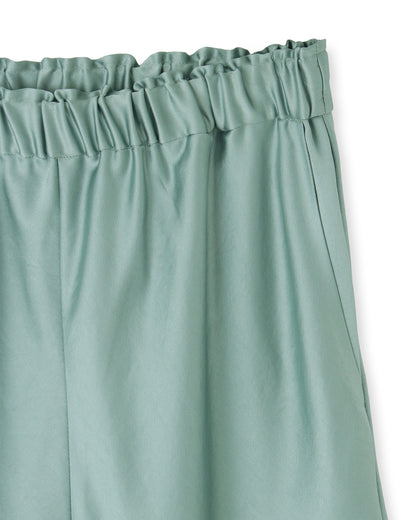 サテンバイヤスパンツ＜グリーン＞