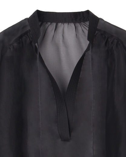 シルクボリュームブラウス