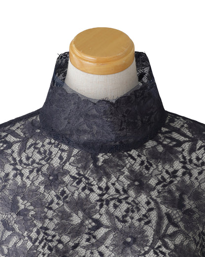 【受注販売】HER. for AMARC リバーレースブラウス＜ネイビー＞
