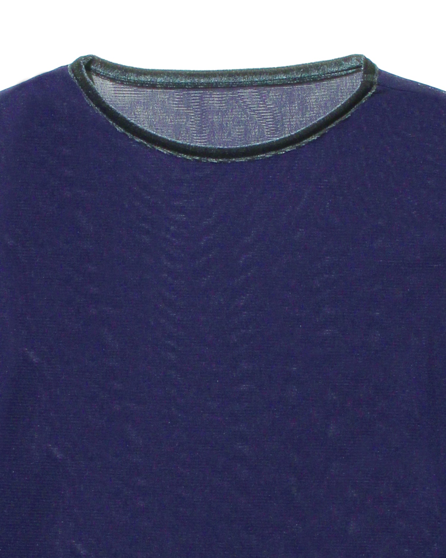 Crew neck tulle pullover &amp;lt;navy&amp;gt;