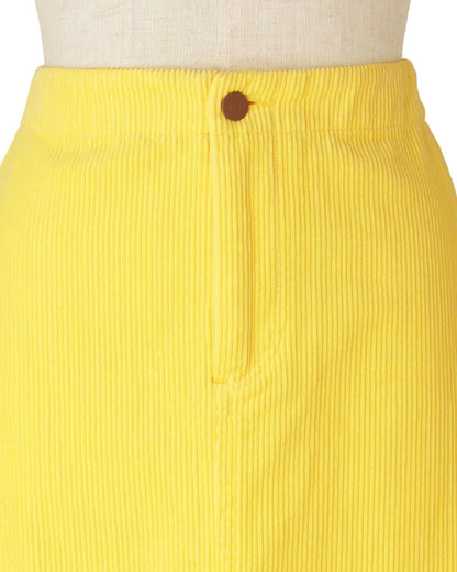 コーデュロイスカート＜イエロー＞