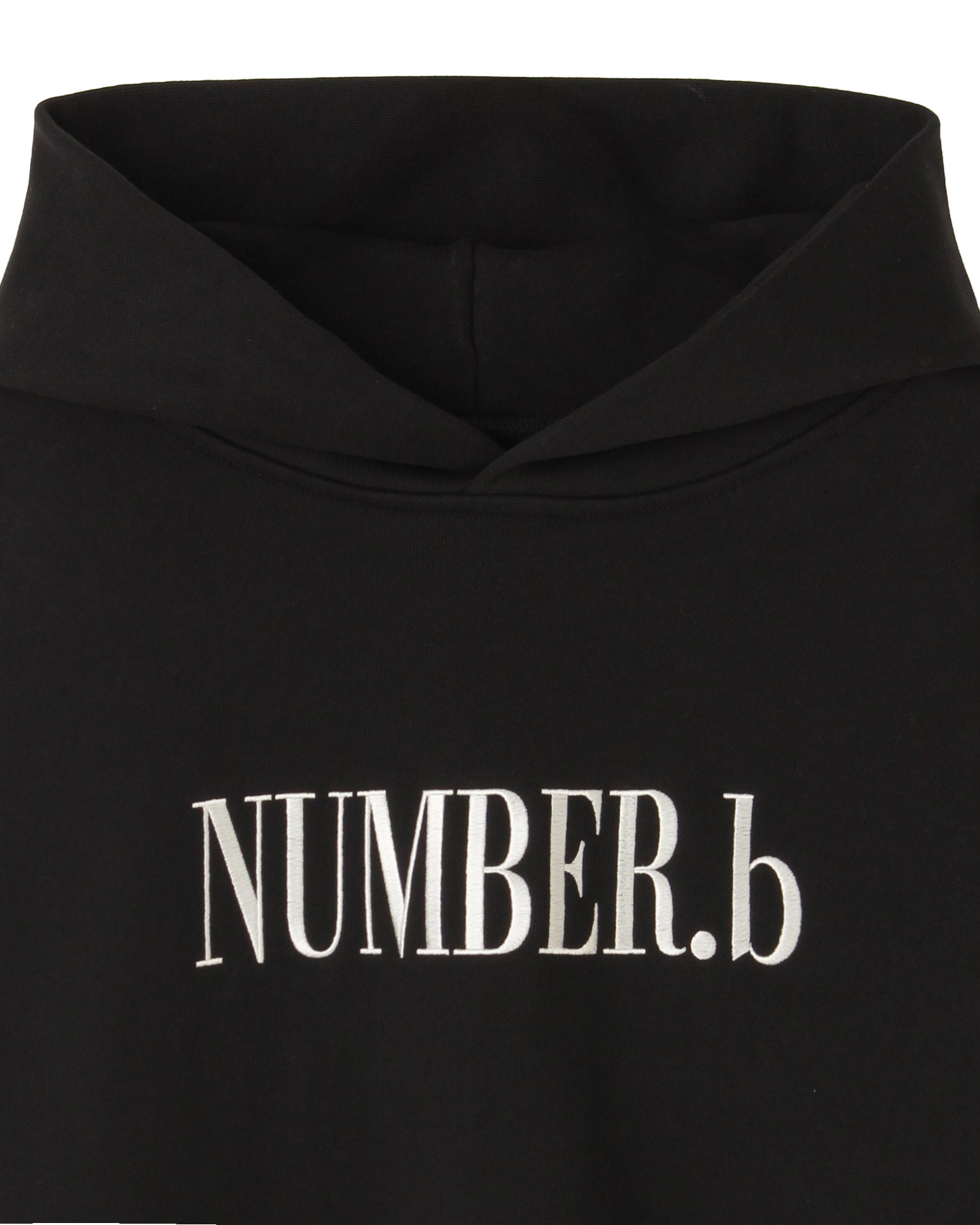 【POP UP STORE先行販売】NUMBER.b ロゴパーカ（刺繍）＜ブラック＞