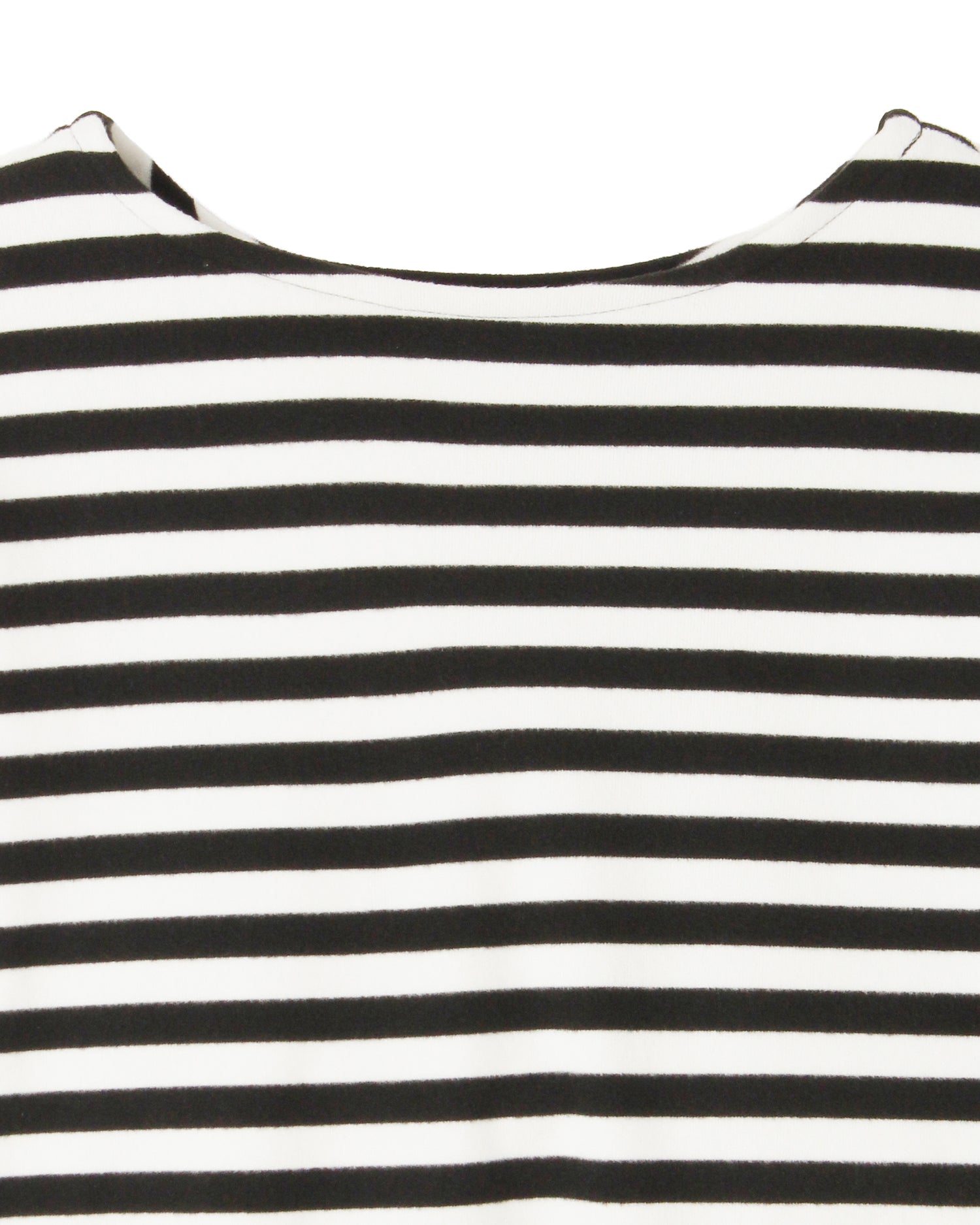 ジャージーカットソー＜ブラック×ホワイト＞