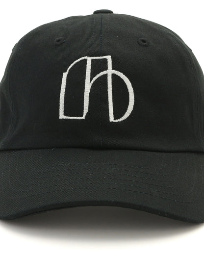 NUMBER.b logo embroidered cap (canvas) &amp;lt;black&amp;gt;