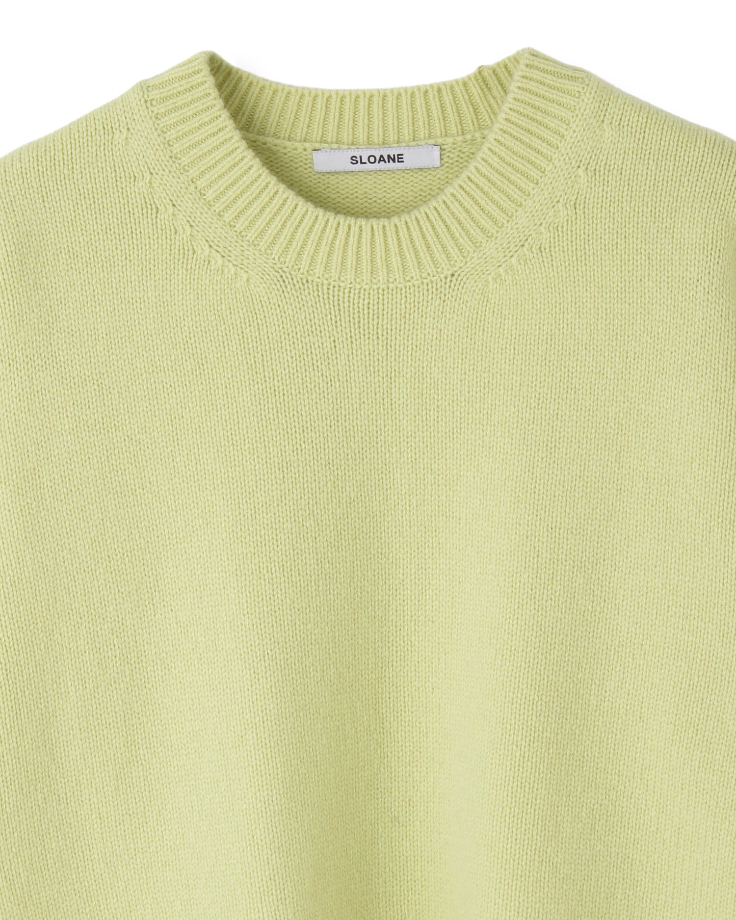 ＜SLOANE別注＞5G ウールカシミヤニット＜ライム＞