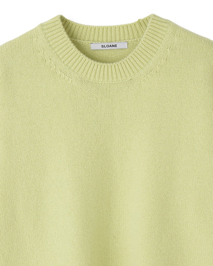 ＜SLOANE別注＞5G ウールカシミヤニット＜ライム＞
