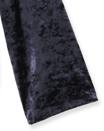 ベロアクルーネックプルオーバー＜ネイビー＞