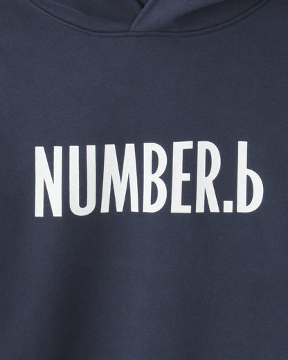 NUMBER.b logo hoodie (navy)