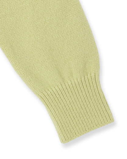 ＜SLOANE別注＞5G ウールカシミヤニット＜ライム＞