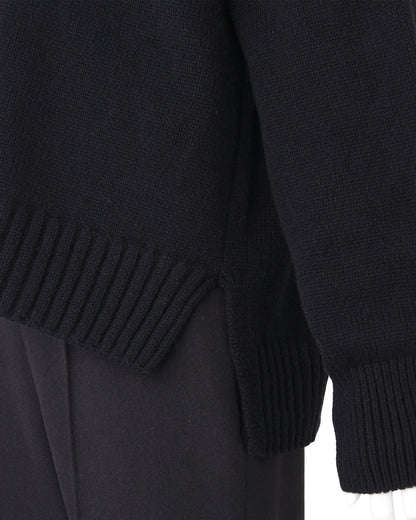 ＜SLOANE別注＞5G ウールカシミヤニット＜ブラック＞