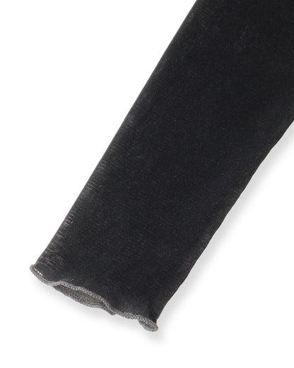 ベロア調タートルプルオーバー