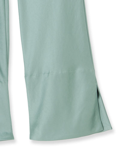 サテンバイヤスパンツ＜グリーン＞