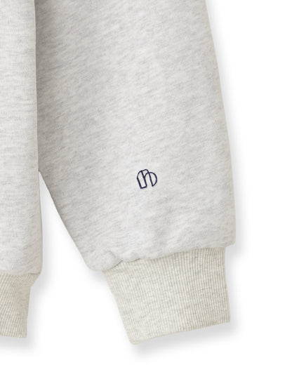 【POP UP STORE先行販売】NUMBER.b ロゴパーカ（刺繍）＜ライトグレー＞