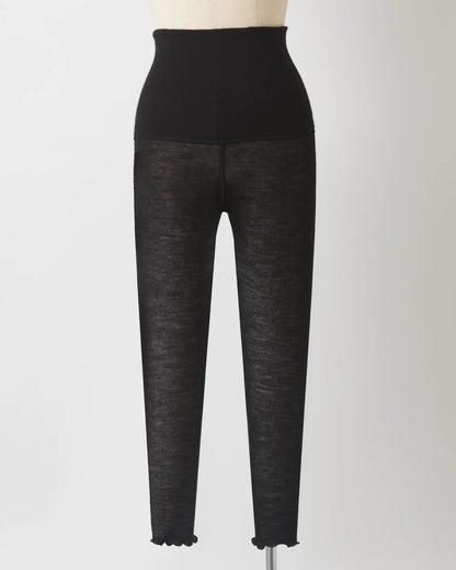 ＜TOQUE＞ロイヤルベビーアルパカ針抜きスムスインナー9分丈レギンス