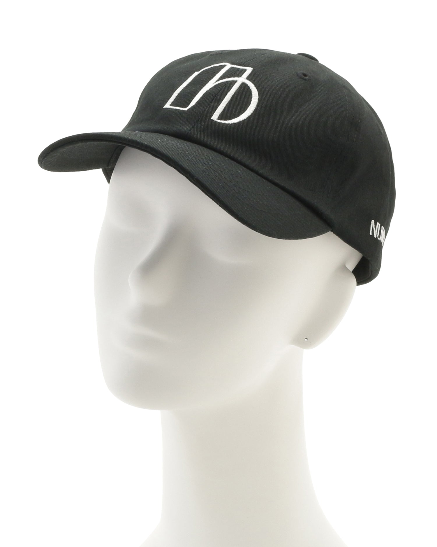 NUMBER.b logo embroidered cap (canvas) &amp;lt;black&amp;gt;