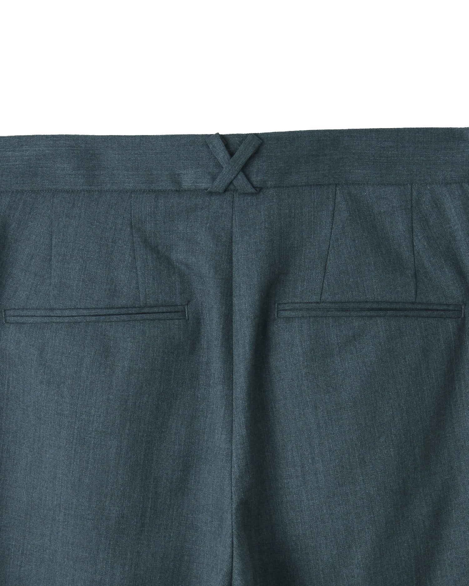 Semi-wide tuck pants (gray)