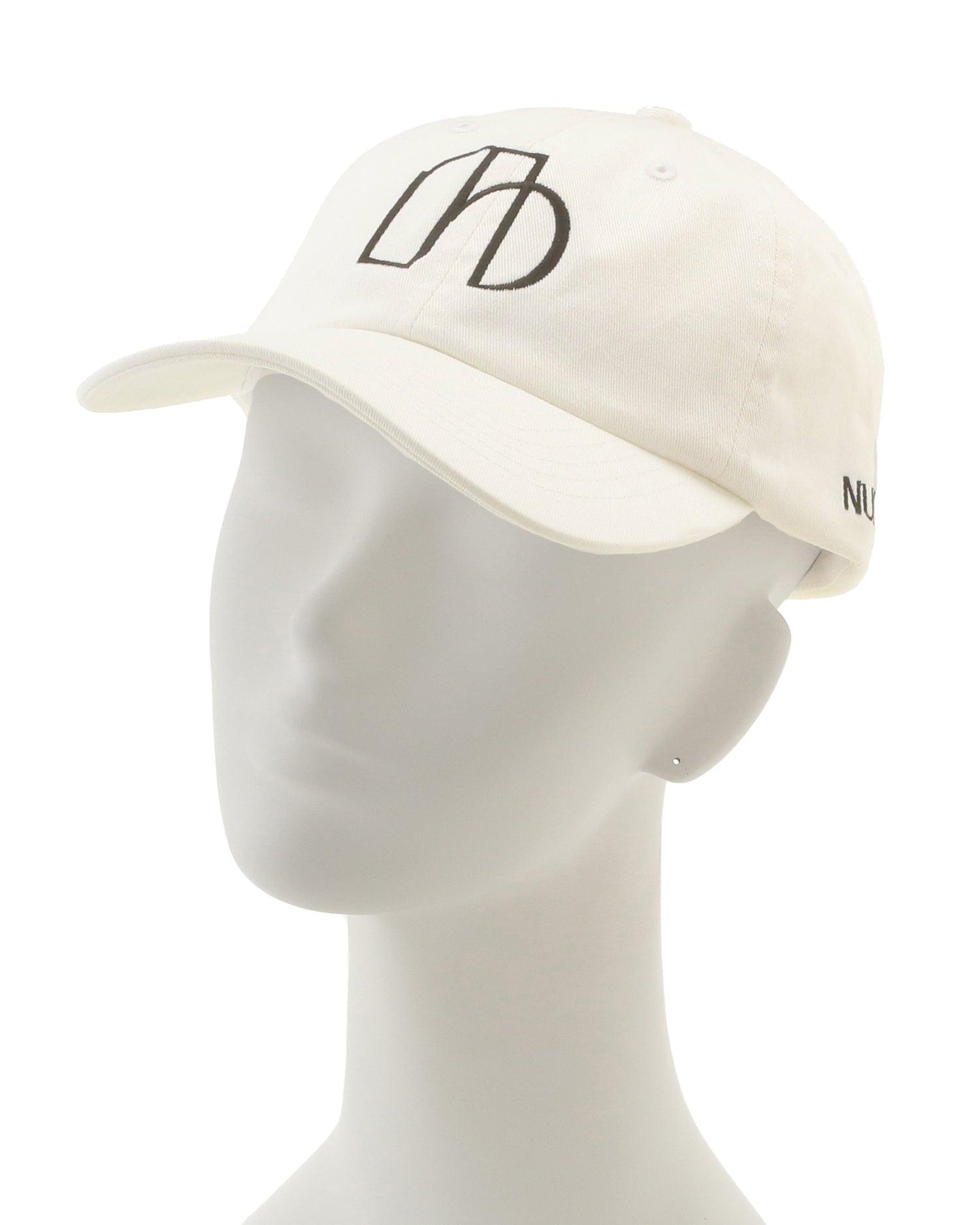 NUMBER.b logo embroidered cap (canvas) &amp;lt;white&amp;gt;