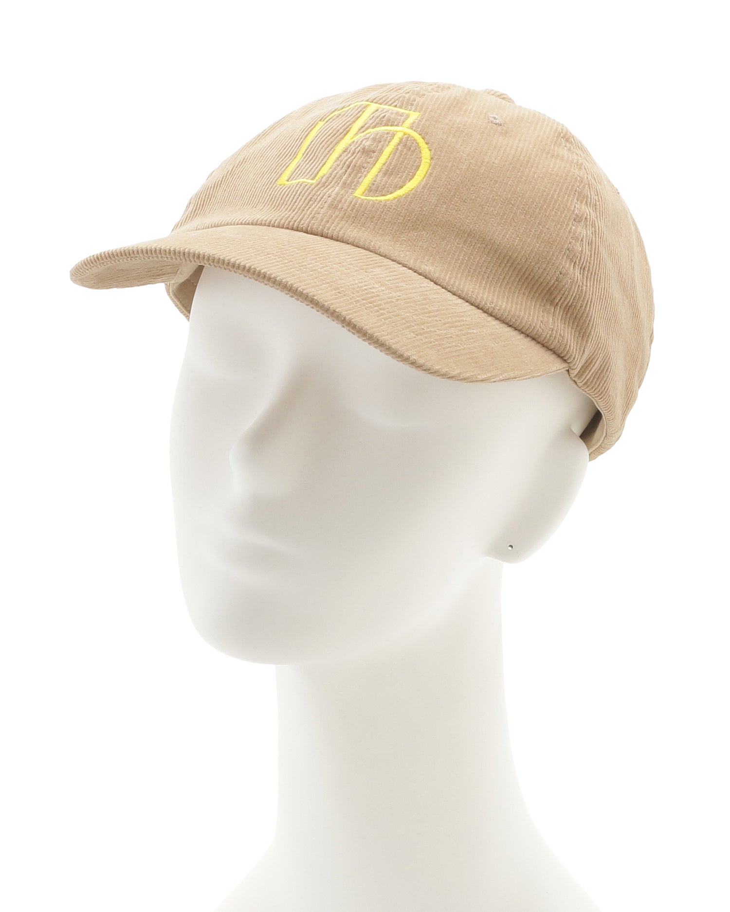 [Online exclusive] NUMBER.b logo embroidered cap (corduroy) &amp;lt;camel&amp;gt;