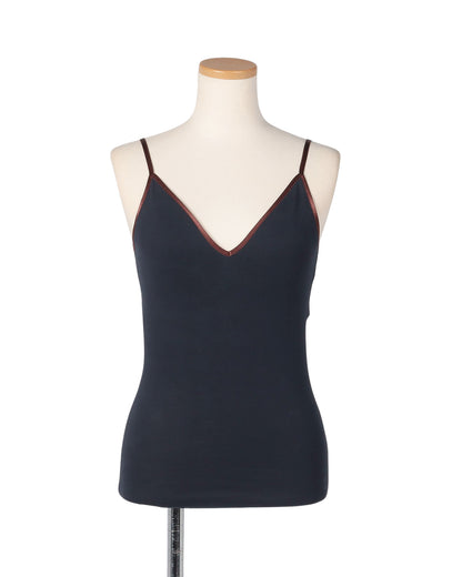 [Pre-order] UNDERSON UNDERSON for AMARC Back open camisole with cup &lt;br&gt; COLOR: Navy