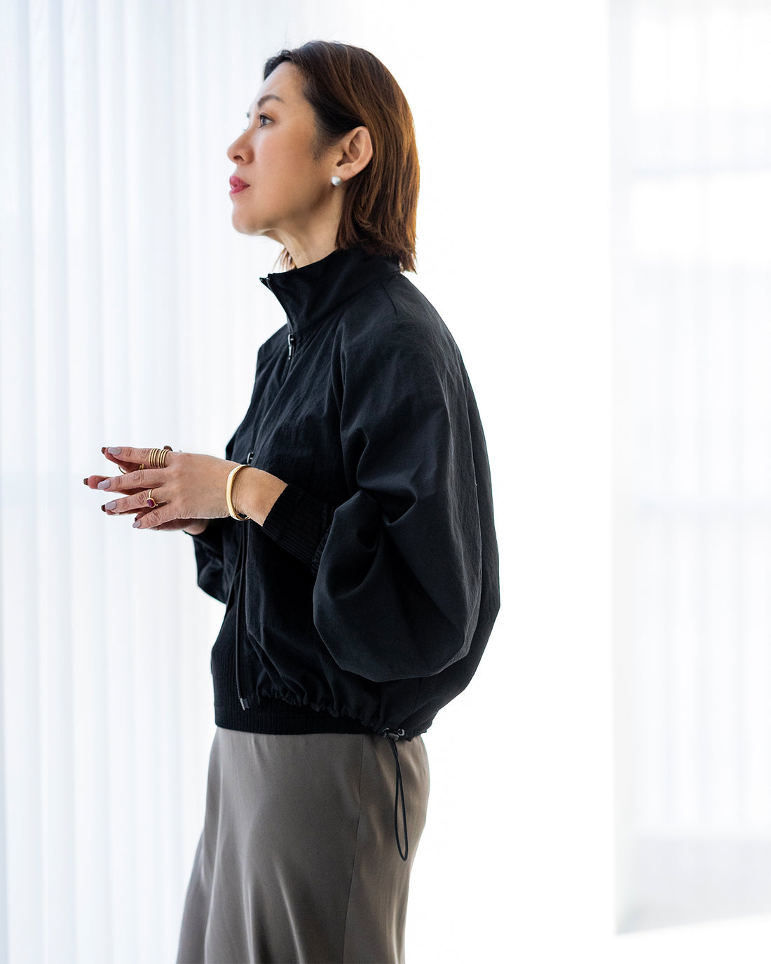 ボリュームスリーブブルゾン