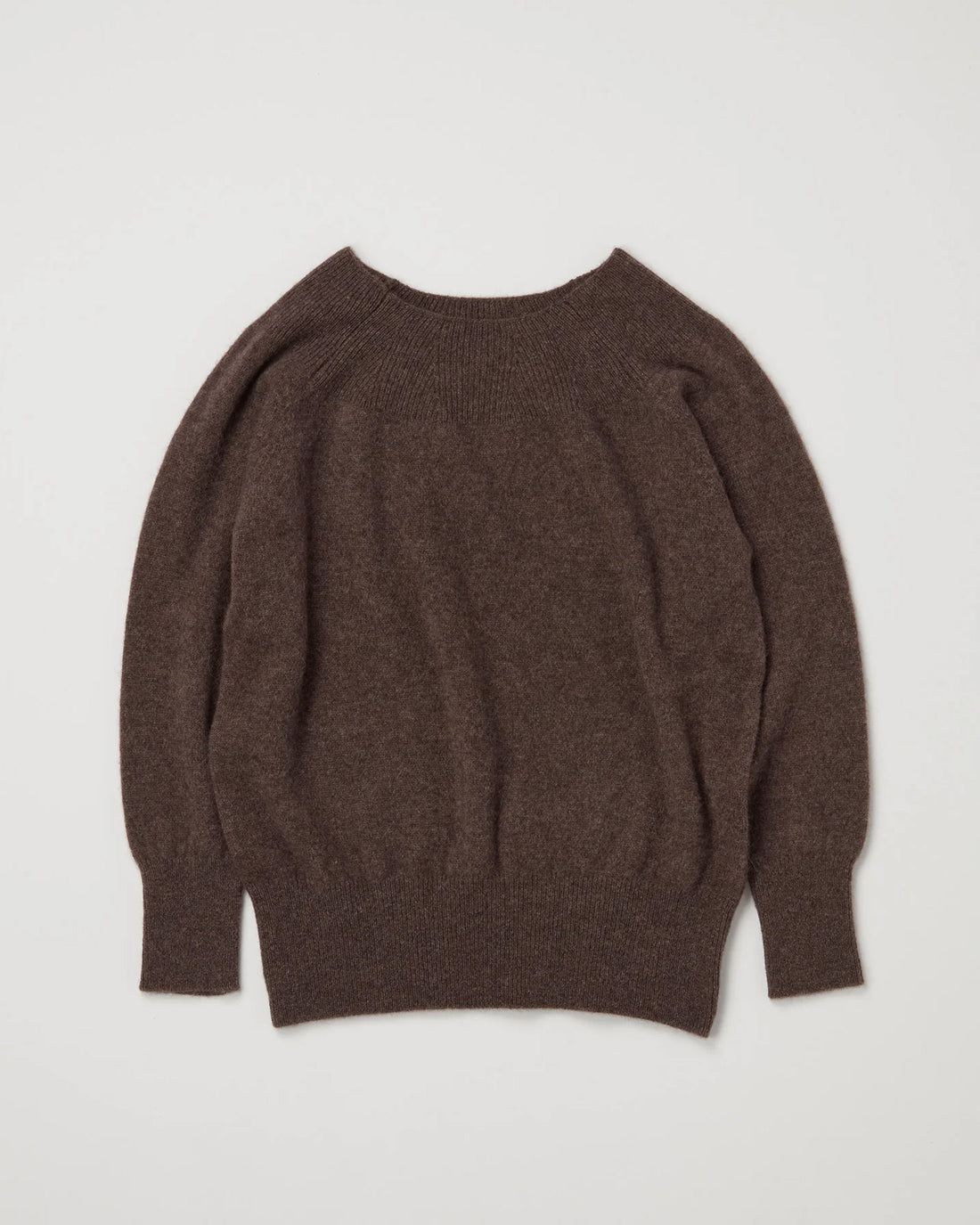 ＜TOQUE＞アルパカウール縮絨ニットラグランスリーブ