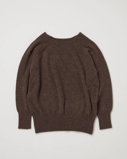 ＜TOQUE＞アルパカウール縮絨ニットラグランスリーブ