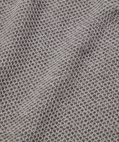 ＜TOQUE＞アルパカシルクハニカムメッシュニット＜グレー＞