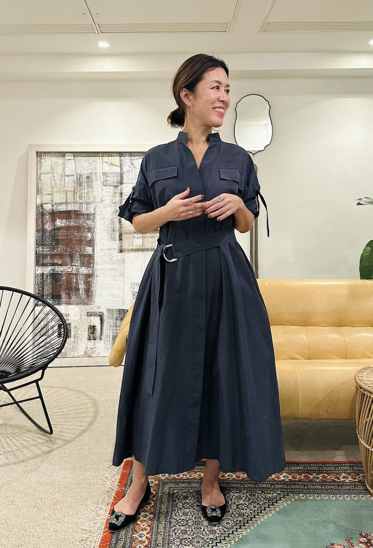 専用　adabat stream ワンピース 新品タグ付き UVカット/接触冷感 クールタッチジップアップワンピース （ワンピース